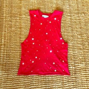 Red t-shirt with stars